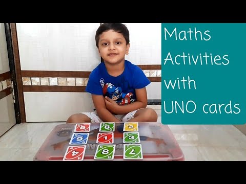 3 Maths Activities with UNO Cards | DIY games for kids | 3-5yrs activity | Fun learning| PRAVIT JAIN