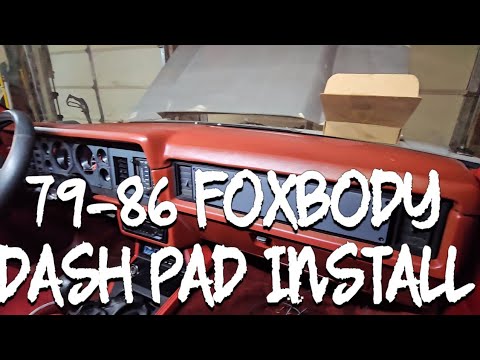 79-86 FOXBODY MUSTANG/CAPRI DASH PAD INSTALL