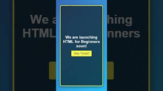 HTML For Beginners