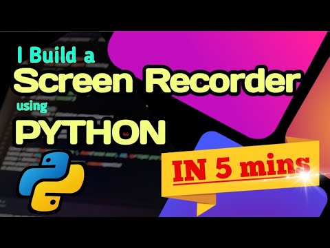 I Built a Screen Recorder using Python in Just 5 Minutes! | python project for any level in you are