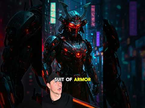 A Samurai From the Year 2069 #FutureSamurai #Cyberpunk #SciFiEdit #AIArt #Shorts