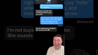 DAUGHTER FOR SALE!!!👧🏼💰 *Texting Random Numbers!* #fyp #funny #trend #text #prank #shorts #viral