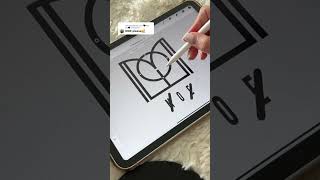 Stunning Name Logo Design with Procreate ASMR Apple Pencil Magic #logodesign #asmrsounds