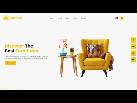 Make furniture website using HTML and CSS part 4