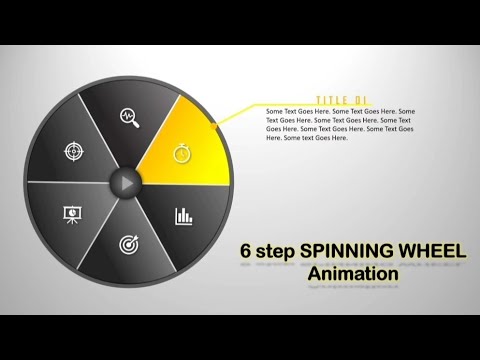 Create Spinning Wheel Animation using PowerPoint ||