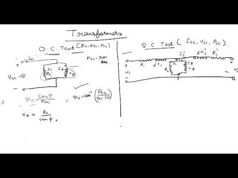 Open circuit test and Short circuit test of Transformer