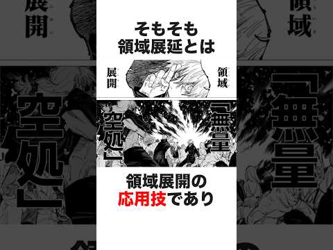 【呪術廻戦】ややこしすぎる領域展延の仕組みを徹底解説！#呪術廻戦 #解説 #jujutsukaisen #呪術廻戦解説