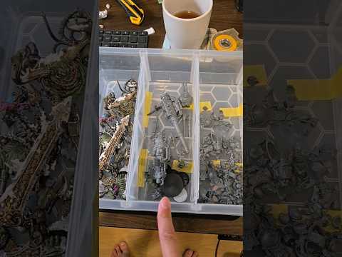 Behind the scenes - working on a bits box for my Death Guard army #40k