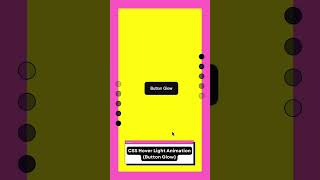 Magical CSS Hover Light Animation ✨ | Button Glow Effect with Pure CSS