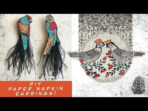 How to Make Earrings from Tissue Paper?! #fyp #asmr  #keşfet