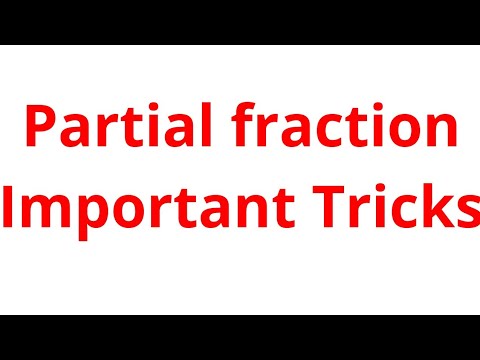 Partial fractions improper fraction proper fraction