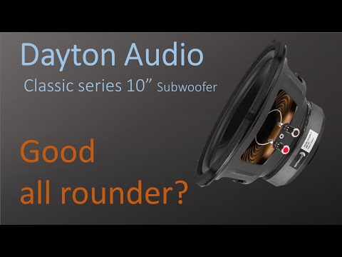 Dayton Audio DCS255-4 | Subwoofer Enclosure Recommendations