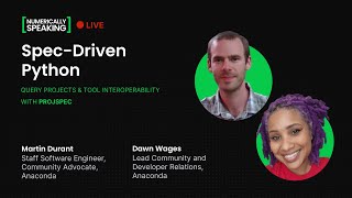 Spec-Driven Python: Tool interoperability with projspec: Numerically Speaking LIVE