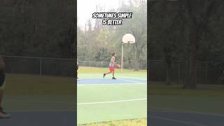 SOMETIMES SIMPLE IS BETTER😮‍💨… #explore #explorepage #shorts #short #basketball #ballislife #hoops