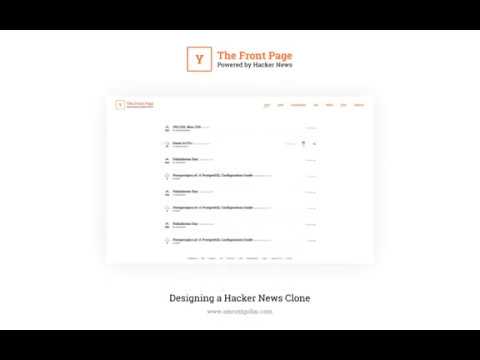 Minimalistic Hacker News Speed Redesign using Figma