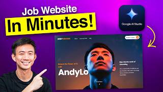 How I Built a Cinematic Personal Website with Google Gemini Free AI Tools In 10 Mins [No-Code]