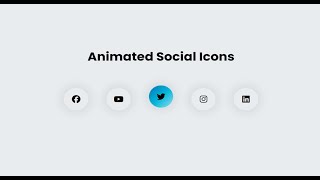How to create social media icons using HTML & CSS | HTML & CSS Project.