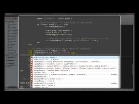 Lua Glider v 2.0 Editor Overview