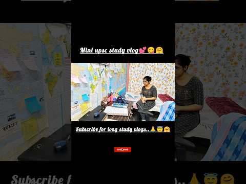 Upsc study vlog💕#minivlog #studyvlog #civilserviceexam #motivation #whatsappstatus #trending #viral
