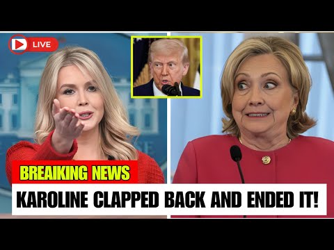 Hillary Tries to Shut Down Trump’s Press Room — Karoline Leavitt Drops a Truth Bomb on Live TV!
