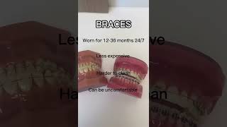 Braces VS Invisalign 🦷👀