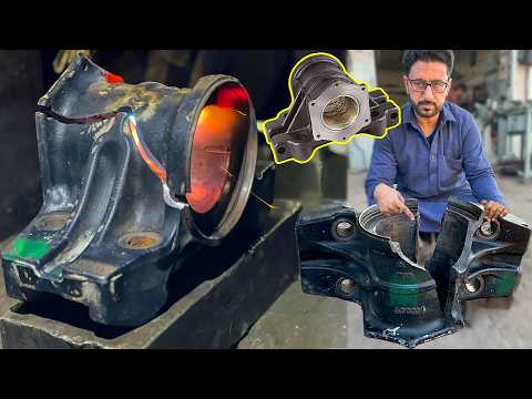 How to Restore a 3-Piece Broken Truck Suspension Saddle Trunnion Seat with Minimal Tools