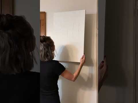DIY Textured Plaster Art #plasterart #texturedart