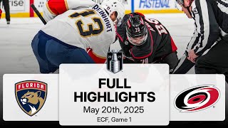 NHL Playoff Highlights | Panthers vs. Hurricanes | Gm 1 | May 20, 2025