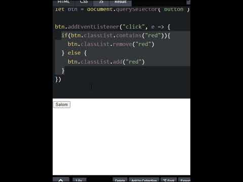 JS: classlist toggle!