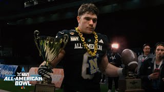 USC commit Luke Wafle wins 2026 Navy All-American Bowl MVP, ties sack record | NBC Sports