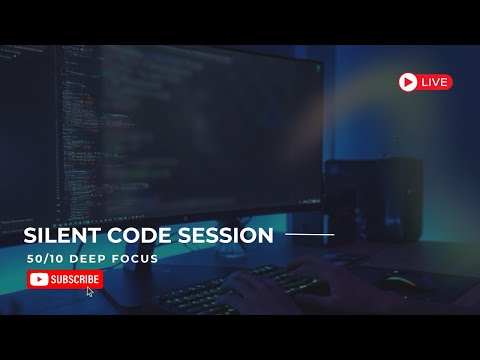 Deep Focus Coding Session — 50/10 Pomodoro (Silent Work) 🌙 | Midnight Coding