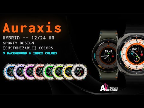 Auraxis - Hybrid Wear OS Sports Watch Face