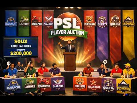 ⚡🏏 Pakistan Super League Auction  SOLD! 💰🔥