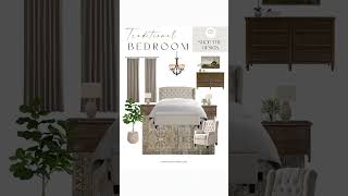 Traditional Bedroom Design Board | Maison Neline