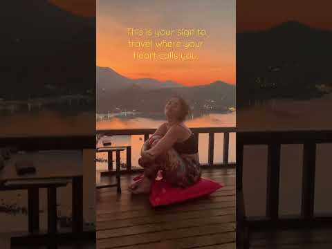 Travel where your heart calls you!💛 #shorts #ytshorts #thailand #travel #vlog #kohphangan #sunset