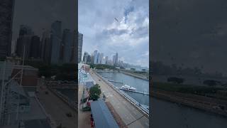Rainy Chicago from the Ferris Wheel 🚤 / USAdni /LifeInAmerica