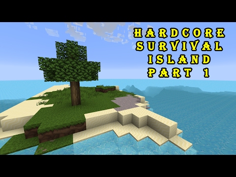 Minecraft Hardcore Survival Island Part 1 | Building a house (w/ Averywnn)