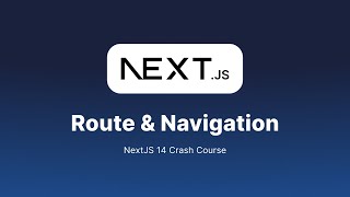 Routing & Navigation | NextJS For Beginners | Crash Course