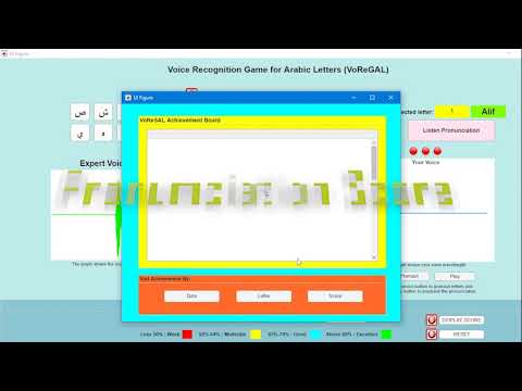 VoReGAL: Voice Recognition Game for Arabic Language