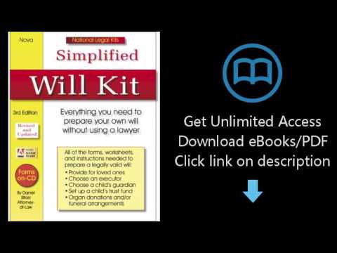 Simplified Will Kit: National Legal Kit Series (Simplified Will Kit (W/CD))