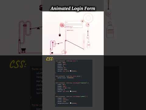 Animated Login Form ✨ built with HTML, CSS & JavaScript  #coding #shorts #webdevelopment #programmer