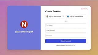 "Modern Sign Up & Login Page UI Design | Clean and Responsive Web Form"---🔥 Viral #LoginUI #SignupUp