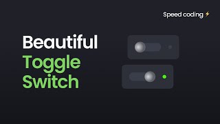 Toggle Switch Using HTML / CSS / SASS  | Skeuomorphism CSS ⚡