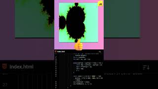 💡 Hypnotic Fractal Zoom Animation using JavaScript | Mind-Bending Visuals! | DevZiaul #shorts