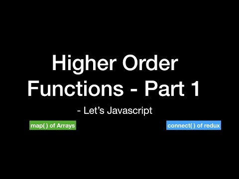 JS-Higher order functions Part 1- map( ) | connect( )