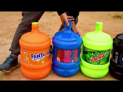 Colorful Soda + Mentos Explosion 🌈 | Crazy Foam Blast Experiment! #mentosexperiment  #SodaExplosion