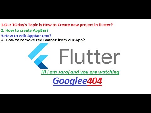 How to create new project in flutter? || Vipcoding