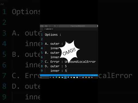 Python Scope Trap! Can You Predict This Error? #Python #Shorts #CodingChallenge