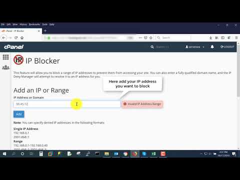How to Block an IP Address in cPanel