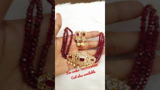 Uncut stones dollar beads choker 999/- only #codavailable #onegramgoldjewellery #shorts 7907029425